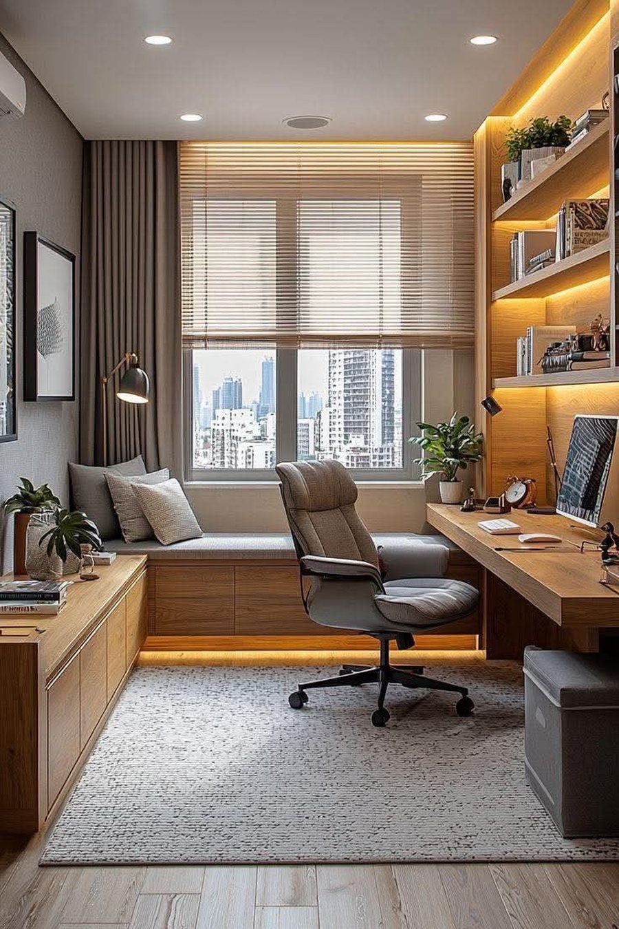 Detalhe de home office planejado — Coutinhos Planejados
